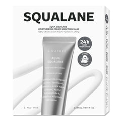 S.NATURE Aqua Squalane Moisturizing Wrapping Mask (4 Sheets) – Intensive Hydration Sheet Mask, Sensitive & Acne-Prone Skin Friendly, Home Esthetic Facial Treatment