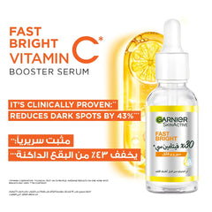 Garnier Fast Bright SkinActive Vitamin C + Niacinamide Anti-Dark Spot 30x Booster Serum 30ML