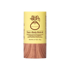 Sun Bum Original SPF 40 Face & Body Sunscreen Stick, Broad Spectrum Water-Resistant, Reef-Safe (No Octinoxate & Oxybenzone), Travel Size 0.7 oz