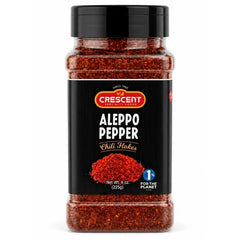 Crescent Specialty Food Aleppo Pepper Chili Flakes, Middle Eastern Crushed Red Pepper, 8 oz / 225g