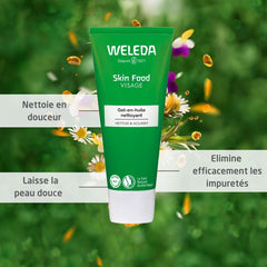 Weleda Bio Skin Food 2-in-1 Moisturizer & Cleansing Mask - Natural Cosmetic Facial Cleanser/Face Mask for Normal to Dry Skin Unisex Facial Care for Smooth Skin and Instant Glow (Vegan, 1 x 75ml)