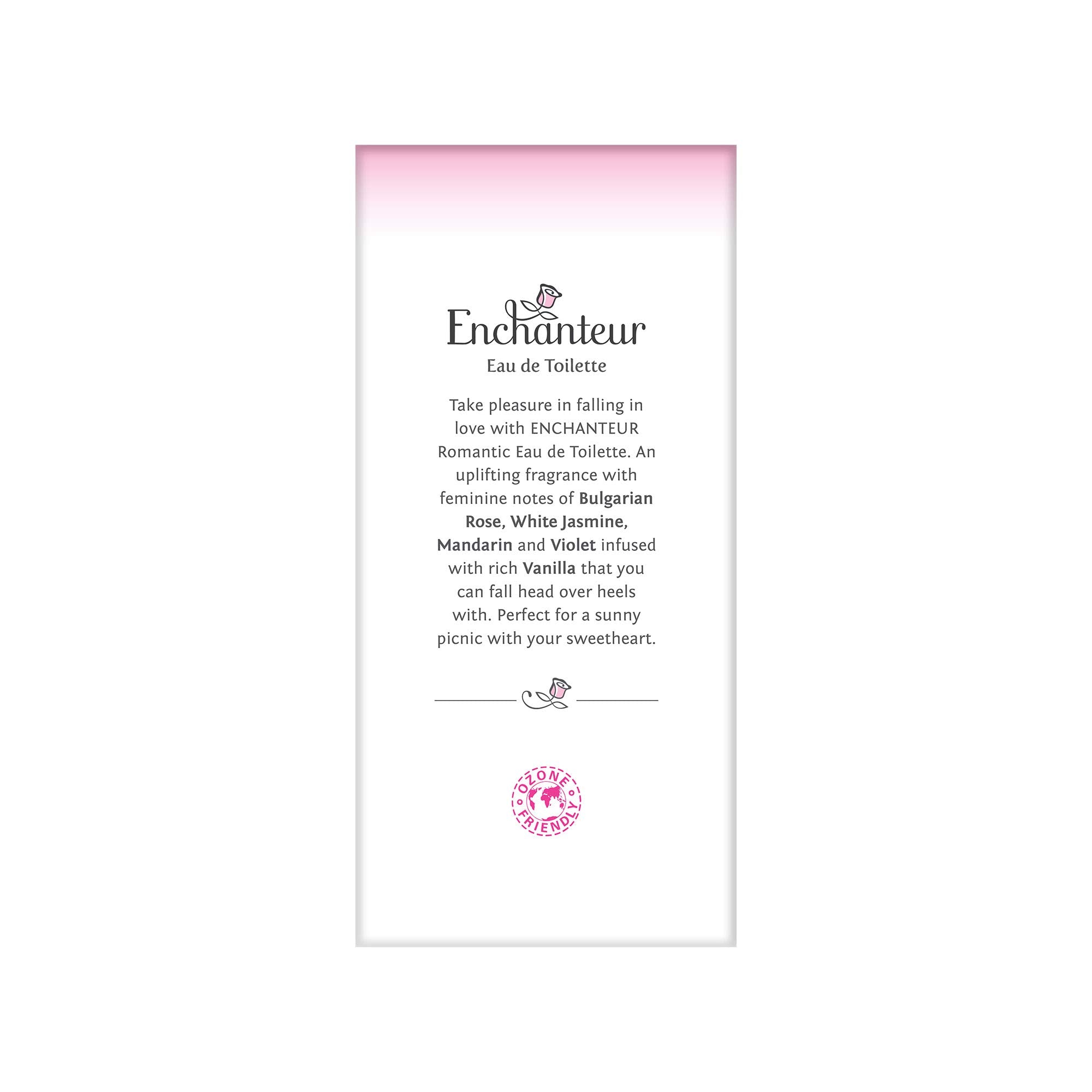 EnchantEUr Romantic Eau De Toilette, Perfume For Women, Long Lasting Fragrance, 100 Ml