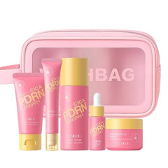 LAIKOU PDRN CICA Skin Care, Skin Care Set, Skincare Gift Set with Cleanser, Moisturizing Cream, Toner, Serum, Eye Cream for Women Lover Mother's Day Birthday Christmas Gifts Stocking Stuffers 5pcs