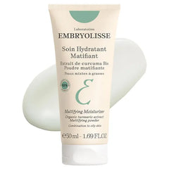 Embryolisse Mattifying Moisturizer, Oil-Control Face Cream with Organic Turmeric Extract. Lightweight Hydration, Non-Comedogenic for Oily & Combination Skin, 1.69 Fl Oz