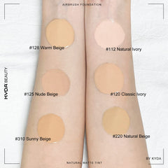 KYDA AirBrush Foundation Spray, Silky Foundation Mist Makeup, Flawless Coverage for Smooth Creamy Nude Finish, Breathable Blendable Lasting Formula, Moisturizing Makeup Primer-#310 Sunny Beige