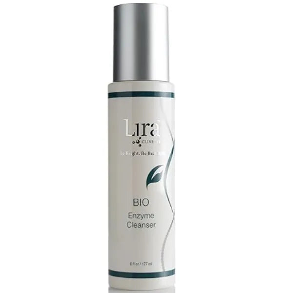 Lira Clinical BIO Enzyme Cleanser for Oily Skin Control Papaya Enzyme Gel Face Wash Hydrophilic Exfoliating Facial Cleanser Deep Cleansing Skincare with Resurfacing and Hydrating Care 6 Oz