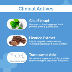 The Derma Co 2% Cica-Glow Daily Face Wash with Tranexamic Acid & Licorice Extract for Glowing Skin - 100ml