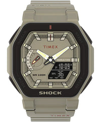 Timex TW2V35500 Command Encounter Analogue-Digital Watch for Men, 45 mm Size, Beige