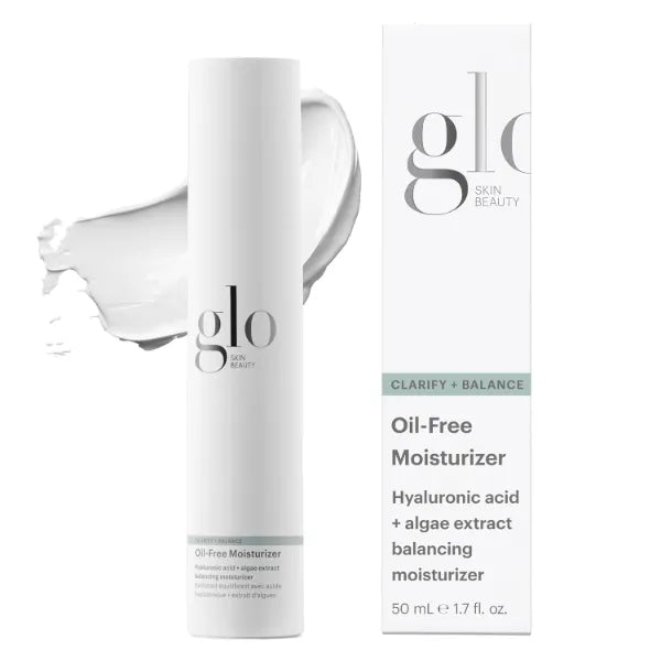 Glo Skin Beauty Oil-Free Moisturizer – Lightweight Face Cream with Hyaluronic Acid & Algae Extract for Balanced, Clear Skin