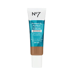 No7 Protect & Perfect Advanced All in One Foundation - Toffee - Age Defying Foundation Makeup with SPF 50 for Women - Makeup Base Cream Helps to Reduces Redness & Blurs Visible Pores (30ml)