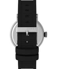 Timex 43 mm Harborside Coast Watch - Black/Black/Silver-Tone/Green
