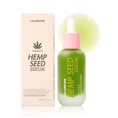 LALARECIPE Hemp Seed Facial Serum – Calming & Hydrating Korean Serum with 77.8% Hemp Seed Extract, Cica & 4 Patented Complexes – Soothing Vegan Skincare for Sensitive Skin (1.01 fl oz)
