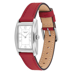 COACH WOMEN'S WHITE DIAL RED CALFSKIN STRAP WATCH - 14504310