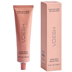 VOESH Vegan Hand Balm Black Tea & Rose 2.5 oz – K-Beauty Korean Skincare Hand Cream for Dry Hands – Non-Greasy Fast-Absorbing Moisturizer with Turmeric Mango Butter and Squalane