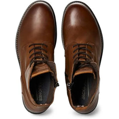 Jack & Jones Mens Orca Leather Anthracite Boots