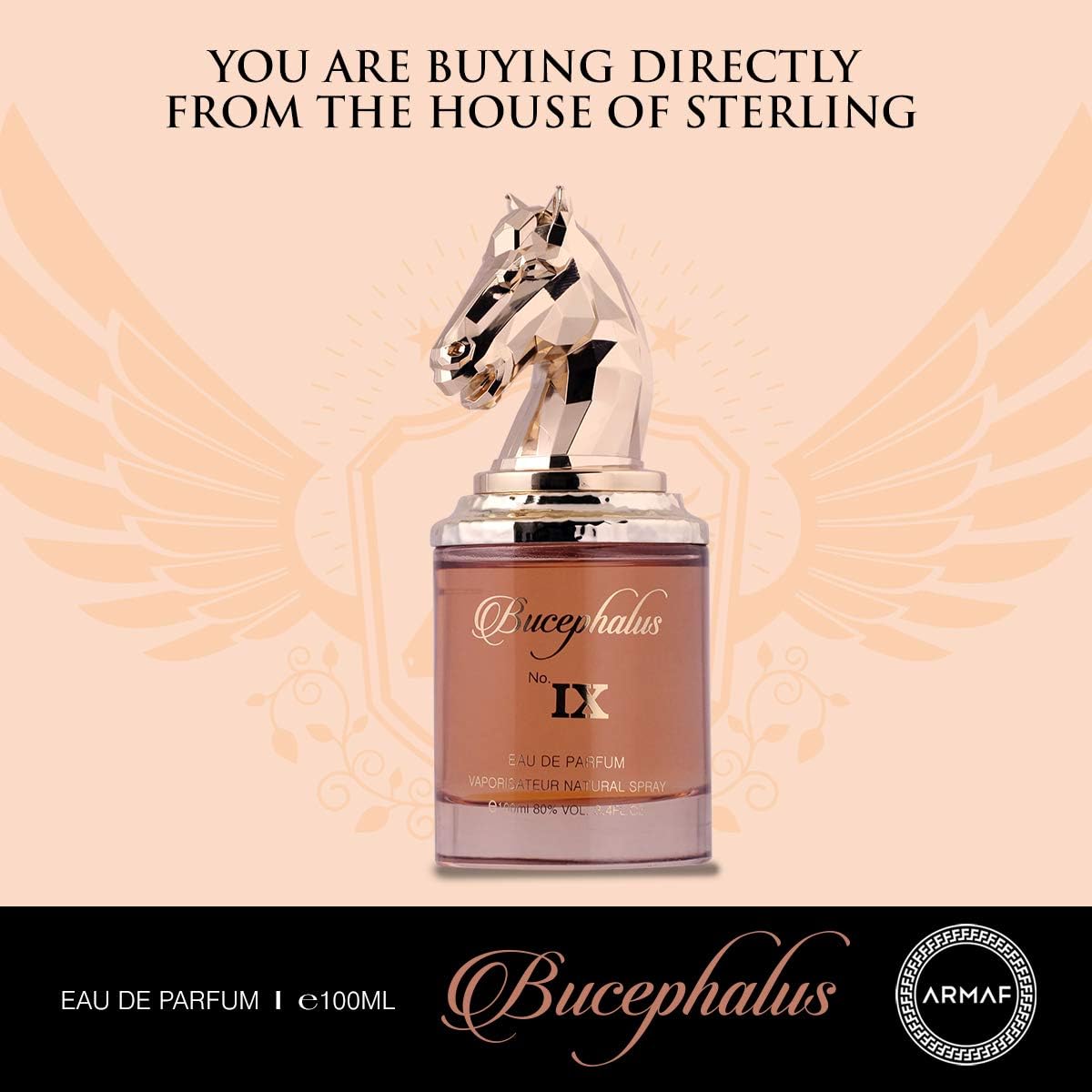 Armaf Niche Bucephalus No. IX Perfume, Eau De Parfum 100ML For Him, Perfumes For Men