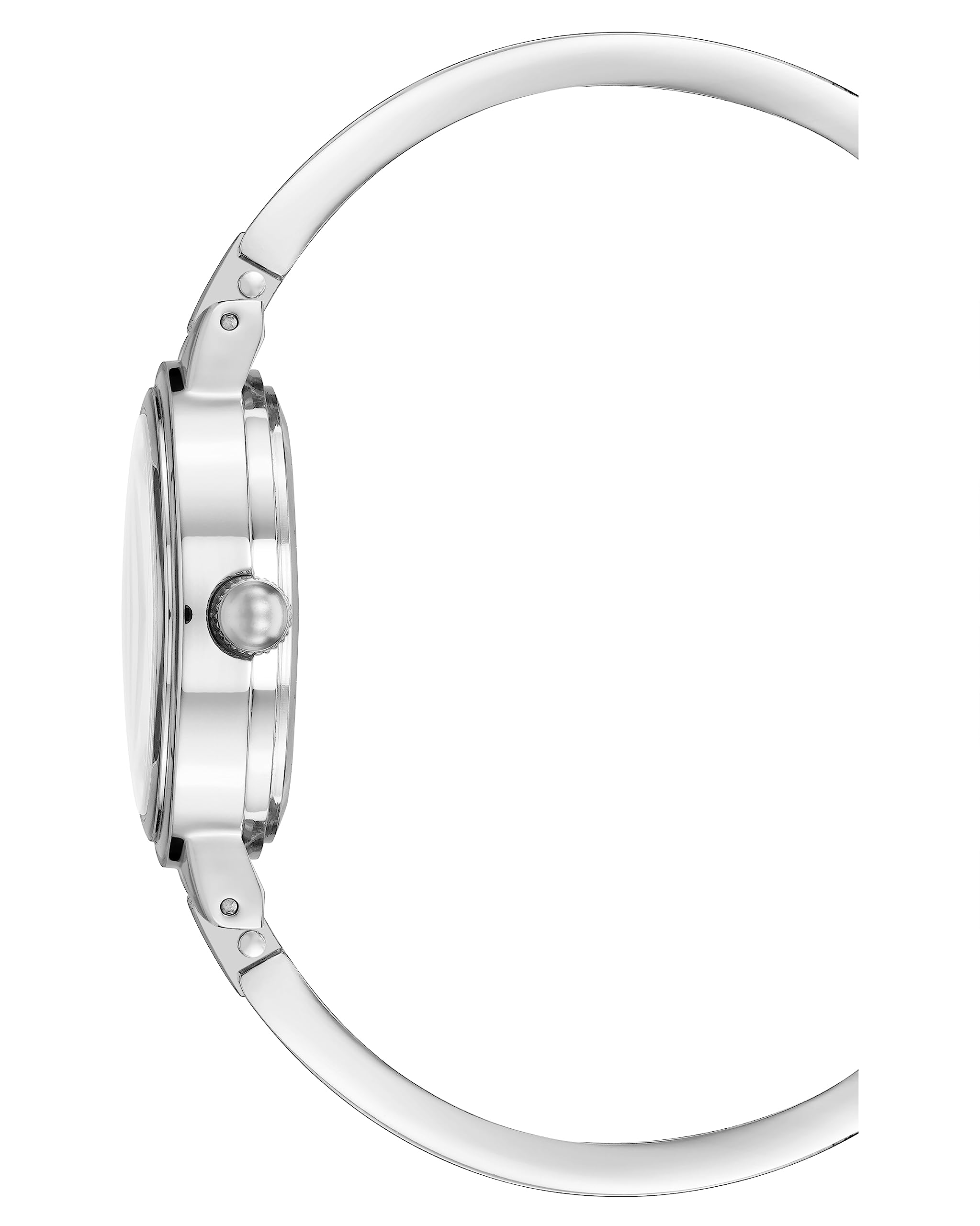 Anne Klein Women's Genuine Diamond Dial Open Bangle Watch