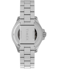 Timex TW2V72100 Harborside Coast Automatic Analogue Watch for Men, 44 mm Size, Silver