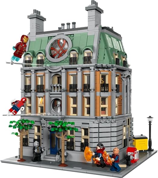 LEGO Marvel Sanctum Sanctorum, 3-Storey Modular Building Set, with Doctor Strange and Iron Man Minifigures, Infinity Saga Collectible 76218