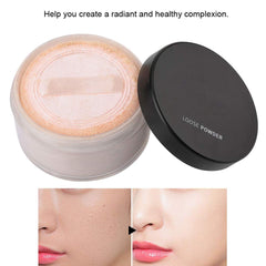 Face Loose Powder, Oil Control Long-lasting Waterproof Whitening Makeup Setting Powder, Face Makeup Setting Powder Longlasting Smooth for Shine Silky Look(02)