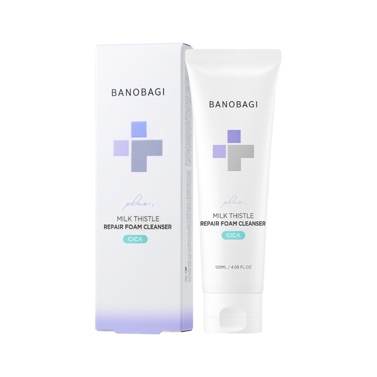BANOBAGI Milk Thistle Repair Foam Cleanser – Hydrating Face Wash for Sensitive Skin with CICA, Hyaluronic Acid, Salicylic Acid | Exfoliating & Deep Cleansing Korean Skincare Face Cleanser (120ml)