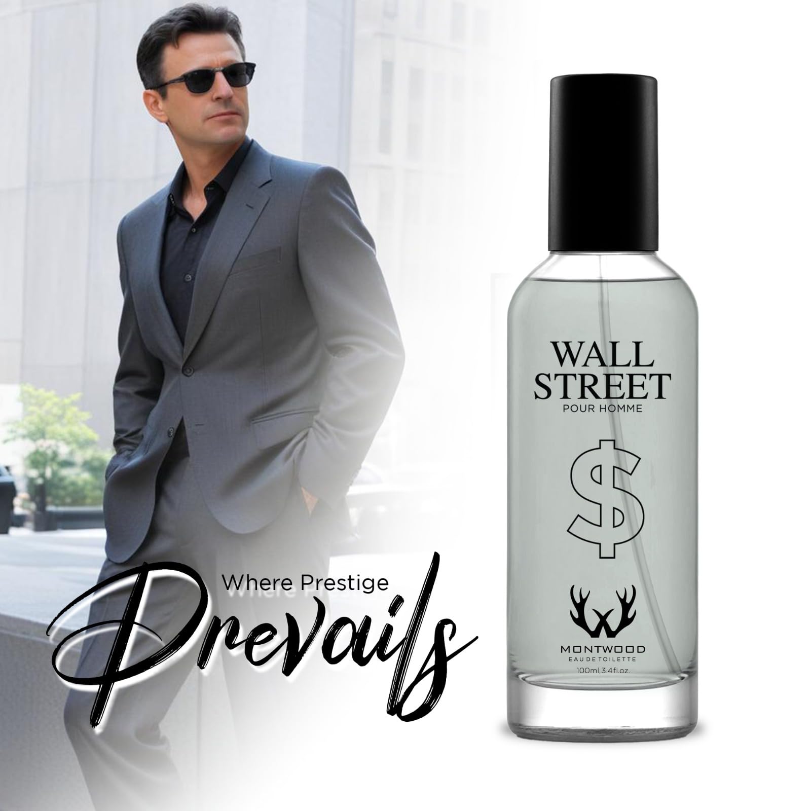 Montwood Wall Street Pour Homme: Eau de Toilette Pour Homme | Perfume for Men 100ml