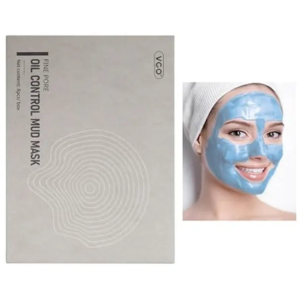 VGO Oil Control Mud Mask 8 Pods Men & Women Facial Mask Skincare Deep Pore Cleansing Blackhead