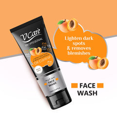 V Care Professional Face Wash 150ml : Apricot & Lemon Infused formula for Fresh & Bright Skin