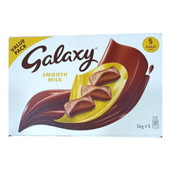 Galaxy Smooth Milk Chocolate, Smooth and Deliciously Creamy - 36g (Pack of 5)