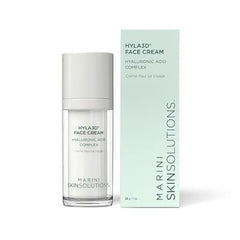 Marini SkinSolutions Hyla3D Face Cream Patented Hyaluronic Acid Complex Restores Hydration, Good for Wrinkles, Volume, Laxity, Skin Barrier Protection All Skin Types Made in the USA 1 oz