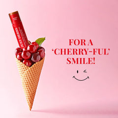 Just Herbs Tinted Lip Balm for Men and Women with SPF 20+ for Dark Lips to Lighten 4 g (Cherry)
