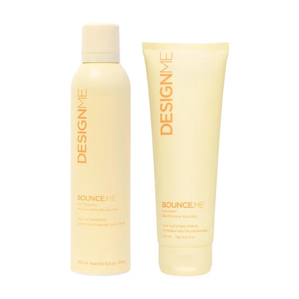 DESIGNME BOUNCE.ME Curl Cream & Curl Mousse for Curly Hair | Defines, Hydrates, Boosts Bounce & Controls Frizz | Non-Sticky, Non-Crunchy Formula