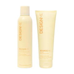 DESIGNME BOUNCE.ME Curl Cream & Curl Mousse for Curly Hair | Defines, Hydrates, Boosts Bounce & Controls Frizz | Non-Sticky, Non-Crunchy Formula