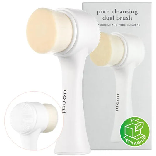NOONI Pore Cleansing Tool – Dual-Sided Manual Facial Brush & Exfoliator