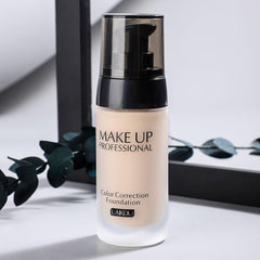 3 Colors Smooth Makeup Base Face Liquid Foundation, Matte Wear Concealer Sun Block Cream, Full Coverage Foundation(#2)