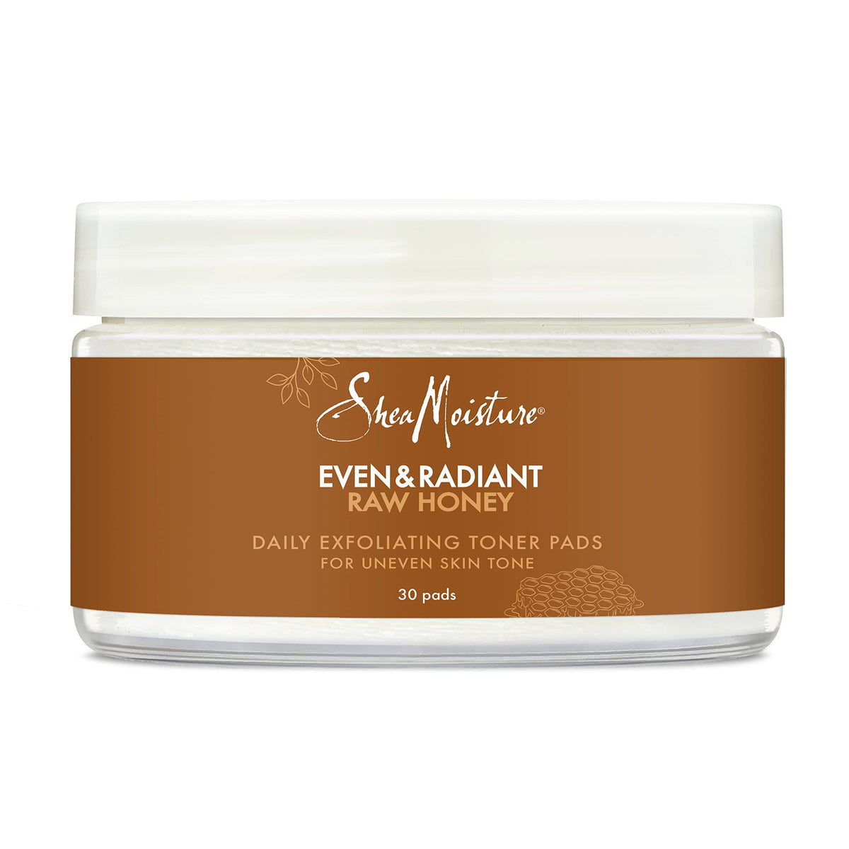 SheaMoisture, Even & Radiant Raw Honey, Daily Exfoliating Toner Pads, 30 Pads