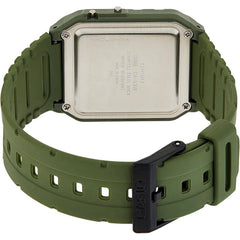 Casio Unisex Digital Dial Stainless Steel Band Watch Green