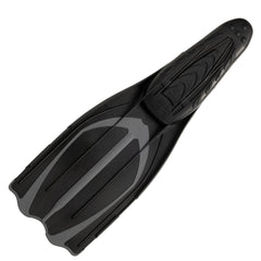 Cressi Pluma Fins - High Quality Unisex Full Foot Fins for Diving, Snorkelling, Swimming - Black/Silver