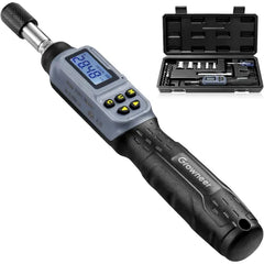 GROWNEER Digital Torque Screwdriver, 2.66–53.1 In-lb (0.3–6 Nm), 1/4" Drive 27-in-1 Set with LED Indicator & Buzzer