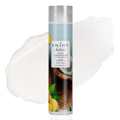 Enjoy Holistic D-Lux Conditioner, Deep Nourishing Treatment for Thick, Coarse & Curly Hair - Ultimate Softness, Shine & Detangling - Sulfate & Paraben Free, Tropical Coconut & Ginger Scent - 10.1 Fl oz