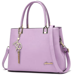 Womens Purses and Handbags Shoulder Bags Ladies Designer Top Handle Satchel Tote Bag - Light Purple