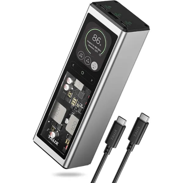 TALIX 140W Power Bank, 20000mAh Laptop Power Bank, PD 3.1 Fast Charging Portable Charger with 3 Ports, Digital Display, Battery Pack for MacBook, Lenovo, Dell, iPhone, Samsung, TSA Approved