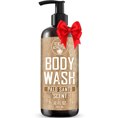 Viking Revolution Palo Santo Body Wash for Mens Shower Gel - Moisturizing Mens Body Wash with Vitamin E and Aloe Vera - Shower Gel Body Wash Men (12 Fl Oz, Pack of 1)
