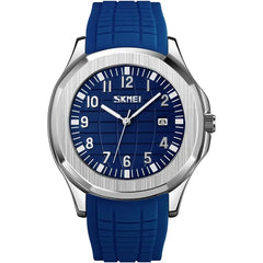 SKMEI Watches for Men Silicone Waterproof  Casual Fashion Blue Wrist Watch