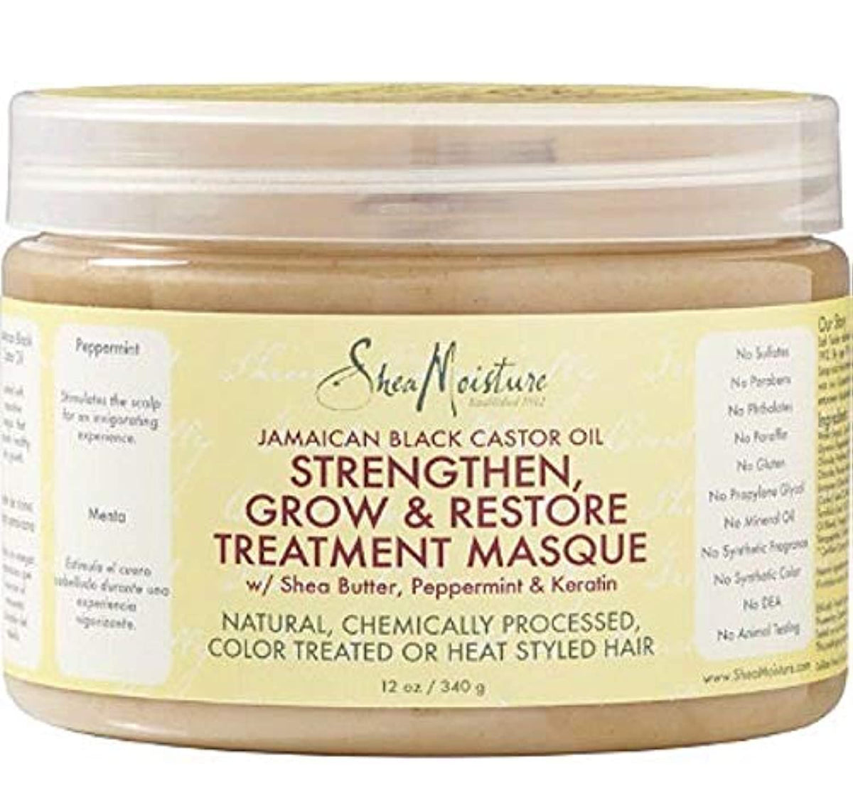 SHEA MOISTURE Jamaican Black Castor Oil Strengthen Grow & Restore Treatment Masque
