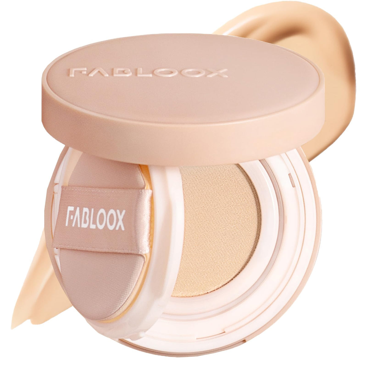 FABLOOX Cellglow Pro Lasting Cushion Foundation, Brighten Skin Skincare Foundation Cushion Natural Coverage Nourishing Makeup, Breathable and Lightweight, Vegan, Warm Vanilla, Refill not Included