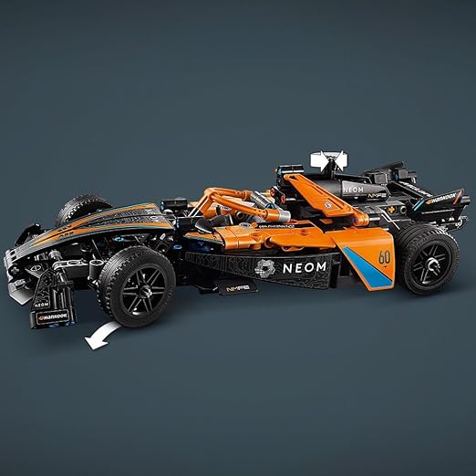 LEGO Technic NEOM McLaren Formula E Race Car Toy for 9 Plus year Old Kids, Boys & Girls, Model Pull-Back Vehicle Building Set, Kids' Bedroom Decoration, Birthday Gift Idea 42169