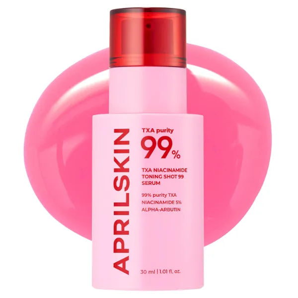 APRILSKIN TXA Niacinamide Toning Shot 99 Spicule Facial Serum｜Skin Booster Serum for Brightening and Pore Care｜99% High-Purity Tranexamic Acid 3% + Niacinamide 5%｜Korean Skin Care - 1.01 fl. oz