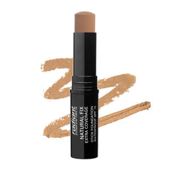 Radiant Professional Natural Fix Extra Coverage Stick Foundation - Full Coverage Waterproof Foundation & Contouring Stick - SPF 15 Paraben & Oil Free Matte Finish - 8.5 g - Peanut (04)