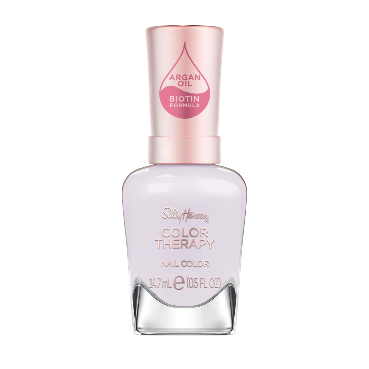 Sally Hansen Color Therapy Nail Polish | Biotin, Argan Oil, Long Lasting, Healthy Nails, Nail Strengenther, Sheer - 541 Give Me a Tint, Soft Purple Nail Color